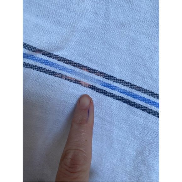 Anthropologie Michael Stars Boyfriend Stripe Button-Up Shirt, Size Medium - Picture 2 of 8